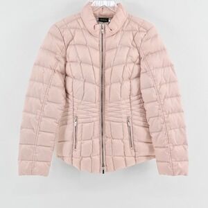 Bonita Womens Quilted‎ Puffer Jacket Size 36 Blush Pink Lightweight